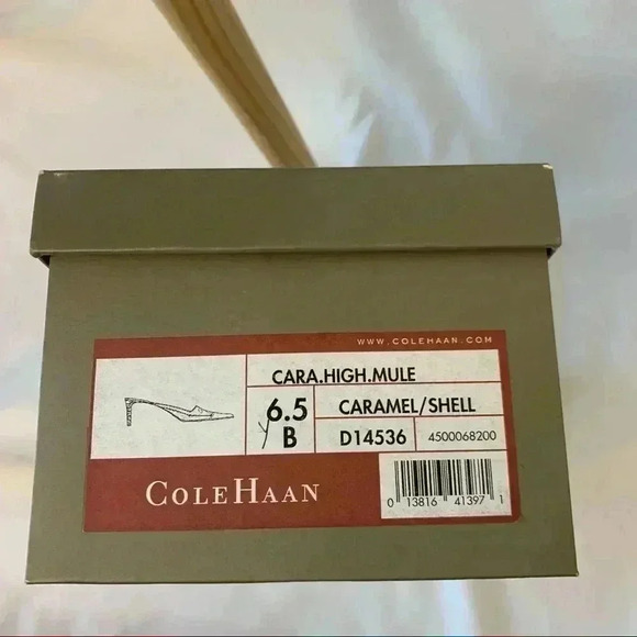 Cole Haan Cara high mule in caramel - Picture 7 of 7